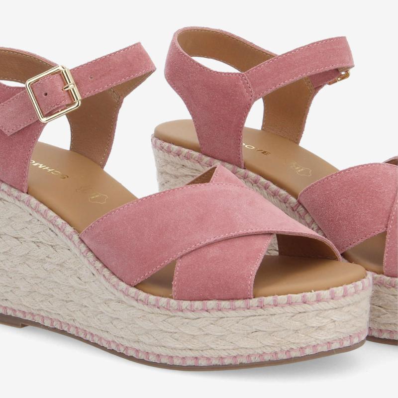 MINA SANDALE W - SUEDE - ROSE